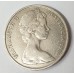 AUSTRALIA 1966 . TWENTY 20 CENTS COIN . WAVY 2 . RARE ERROR/VARIETY